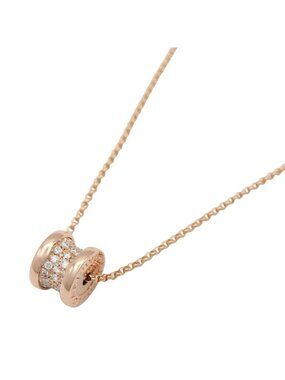 Bvlgari Necklace Diamond 38 18K Pink Gold